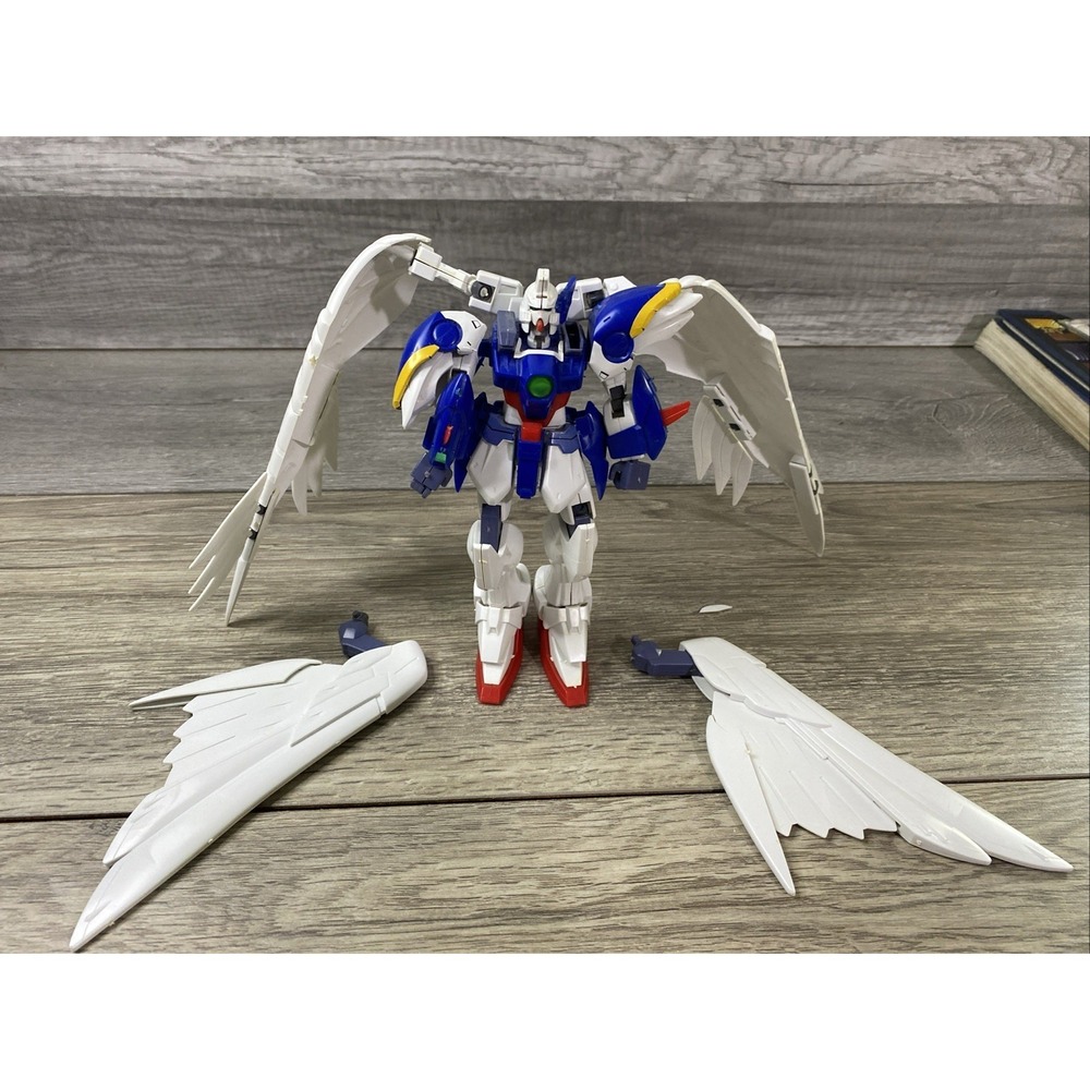 Bandai Gundam Wing Zero Action Figure Blue White Fair Incomplete Wing Parts